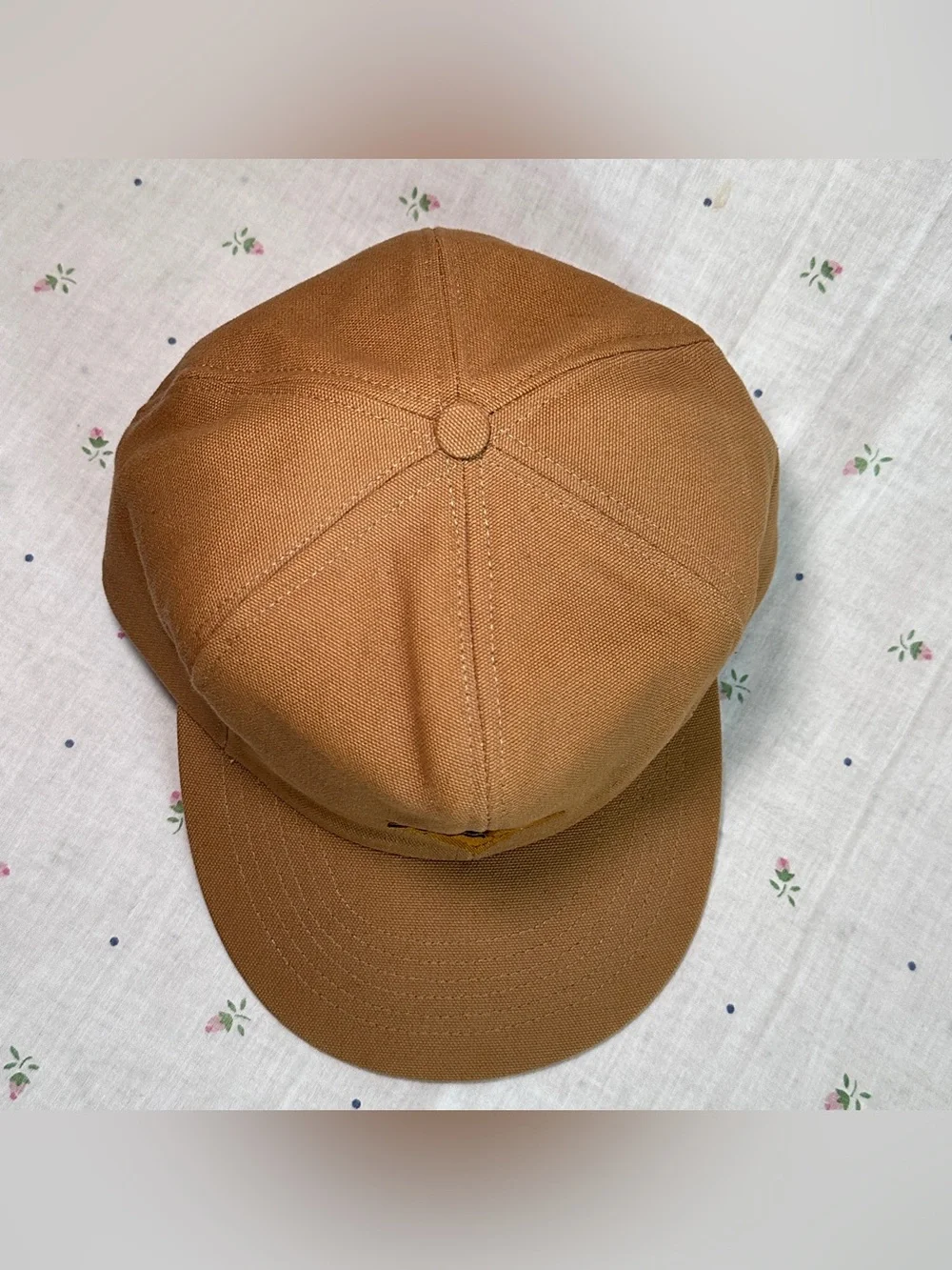 Vintage Muleskins Tan Duck Canvas Workwear Hat Red Lined